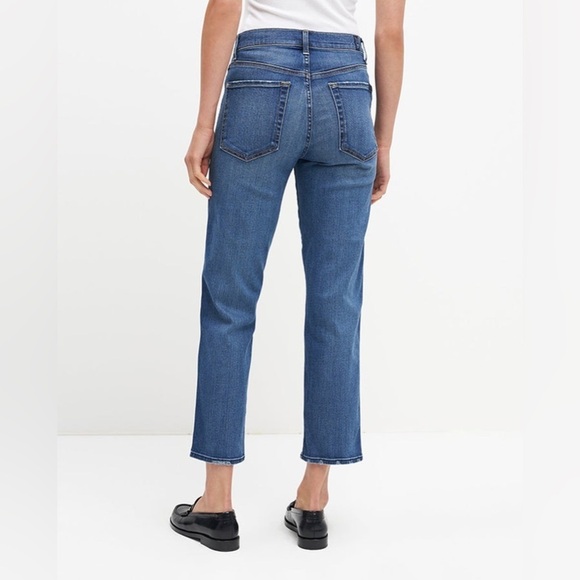 7 For All Mankind High Waist Straight Cropped Jeans | Size 27 - Picture 5 of 13